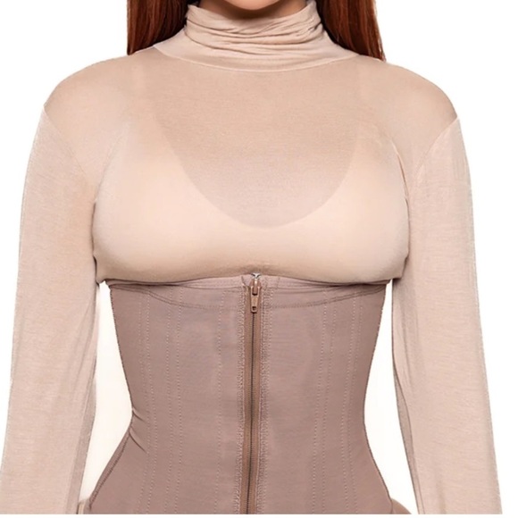 Vshape X YouTuber Waist Trainer 9 Rods Cocoa - Picture 1 of 12